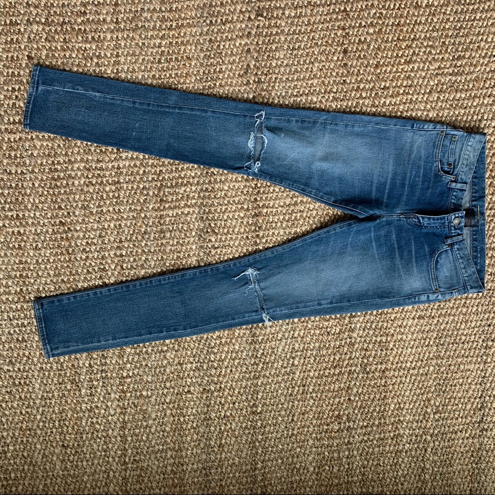 Saint Laurent ripped jeans